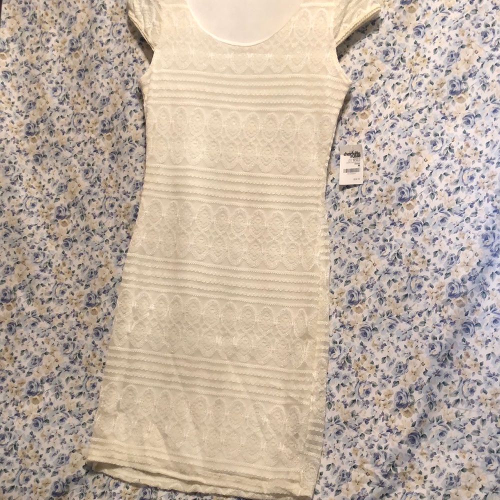 Charlotte Russe White Lace Dress